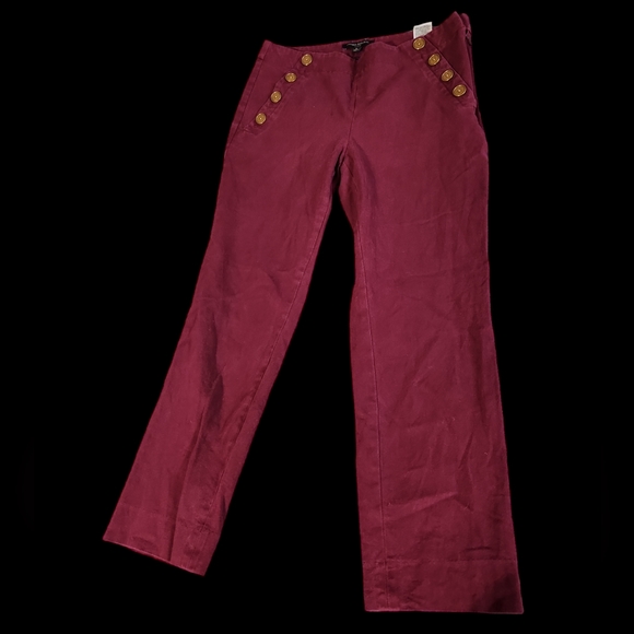 Banana Republic SLOAN Sailor button pants sz 6 - Picture 2 of 4